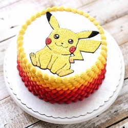 Pikachoo theme cake 